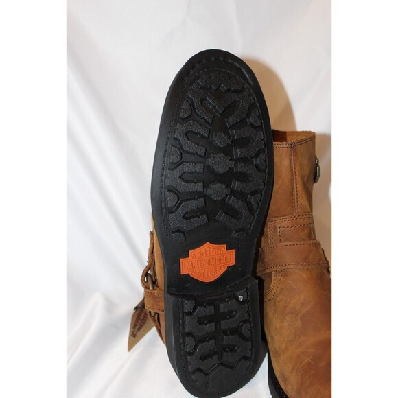 Harley-Davidson Scout 8" Harness Men's Brown Leather Motorcycle Boots NEW SZ 10 - Picture 9 of 9